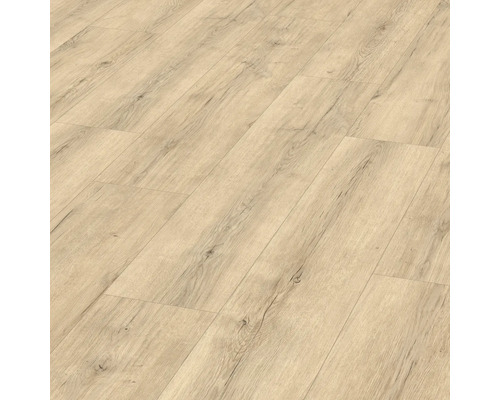 Laminat Nature Sense Carlin Eiche sand Landhausdiele 1292 x 246 x 8 mm Verlegtes Laminat im Holzdesign