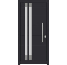 Haustür DW27 Kiefer/Eiche RAL 7016 anthrazitgrau 1100x2100 mm DIN Rechts (nach innen öffnend)