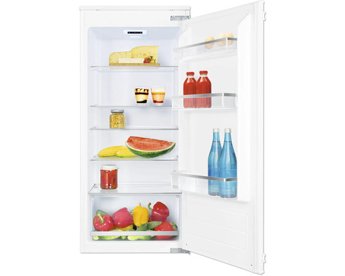 Kühlschrank Amica EVKSS 352 221 BxHxT 56 x 123 x 55 cm Offener Kühlschrank gefüllt mit Lebensmitteln