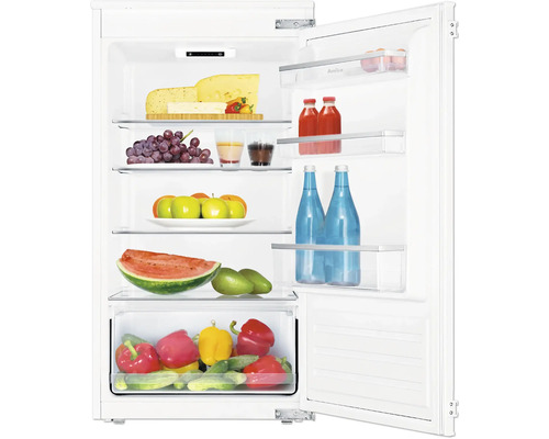 Kühlschrank Amica EVKSS 351 216 BxHxT 56 x 103 x 55 cm Offener Kühlschrank mit Lebensmitteln wie Käse, Obst, Gemüse und Getränken