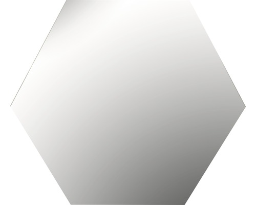 Spiegelfliesen Kunststoff Hexagon 25 cm 4er Set