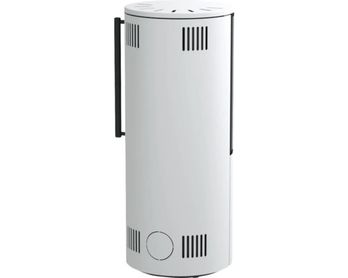 Freistehender Kaminofen mit Lüftungsschlitzen