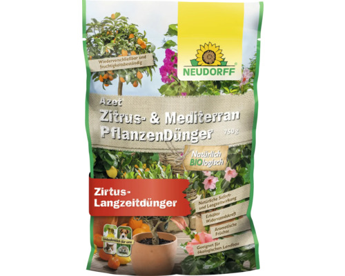 Azet Neudorff Zitrus-und Mediterranpflanzen Organischer Dünger 750 g