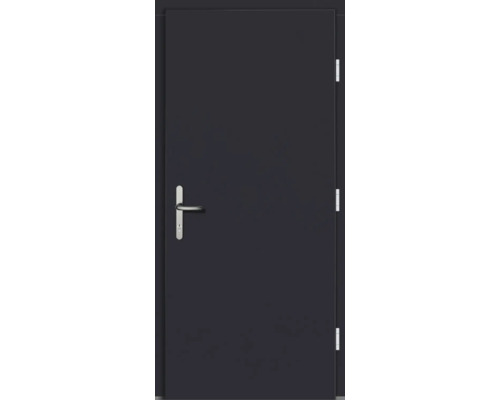 Geschlossene Haustür mit Griff