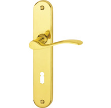 Langschildgarnitur BB AnsaPro Colorado Lochabstand 72 mm Messing poliert