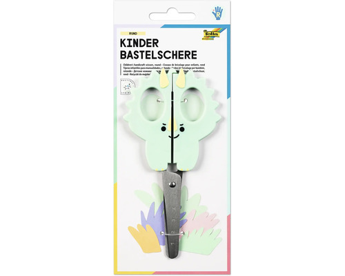 Ciseaux Enfants Motif Dinosaure Folia 774 – 16 Cm, Inox, Pointes Arrondies, Pour Droitiers