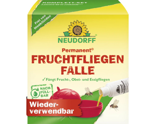 Fruchtfliegenfalle Neudorf Permanent gegen Frucht-, Essig- und Obstfliege