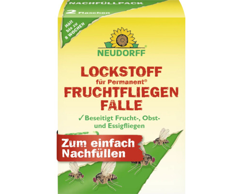 Lockstoff Neudorff Permanent für Fruchtfliegenfalle 2 x 30 ml Portionsfläschchen