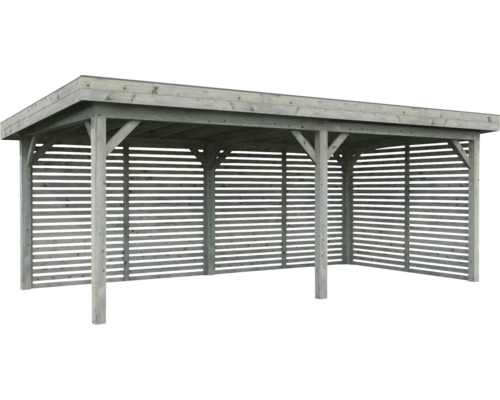 Pavillon Palmako Lenna 16,6 m² Set 309 inkl. Lamellenwänden 588 x 300 cm tauchimprägniert grau Pavillon Palmako Lenna 16,6 m² Set 309 inkl. Lamellenwänden 588 x 300 cm tauchimprägniert grau