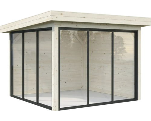 Holz Gartenhaus mit Glasfront