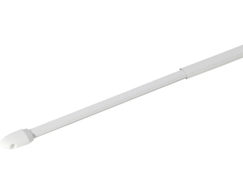 Vitragestange ausziehbar simple weiß 80-150 cm Ø 10 mm 2 Stk. Gardinenstange ausziehbar