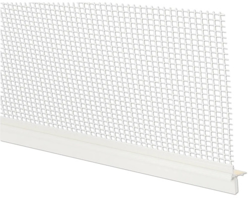 Baumit Anputzdichtleiste Roma Hart-und Weich-PVC selbstklebend mit Gewebe (12,5 mm) für Vorbaurollläden 2400 mm x 9,5 mm