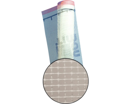 Baumit Armierungsgewebe 200 g/m² 6,5 x 7 mm weiß 50 m x 1 m Glasfasergewebe auf Rolle mit Detailansicht