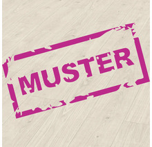 Musterstempel auf Holzboden
