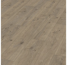 Verlegter Laminatboden mit Holzoptik