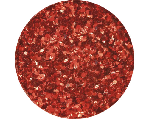 Nahaufnahme von rotem Glitzer