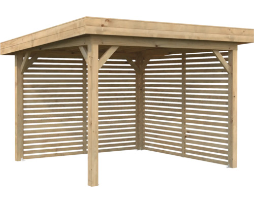 Pavillon Palmako Lenna 8,3 m² Set 302 inkl. Lamellenwände 300 x 300 cm tauchimprägniert braun Pavillon Palmako Lenna 8,3 m² Set 302 inkl. Lamellenwände 300 x 300 cm tauchimprägniert braun