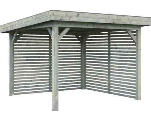 Pavillon Palmako Lenna 8,3 m² Set 302 inkl. Lamellenwände 300 x 300 cm tauchimprägniert grau Pavillon Palmako Lenna 8,3 m² Set 302 inkl. Lamellenwände 300 x 300 cm tauchimprägniert grau
