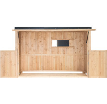 Grillhaus Konsta groß 337 x 95 cm natur