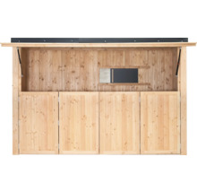 Grillhaus Konsta groß 337 x 95 cm natur