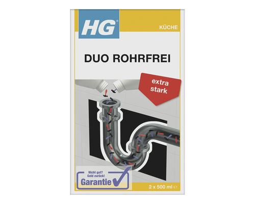 Duo Rohrfrei Abflussreiniger HG 2 x 500 ml