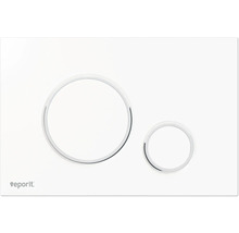 Toilettenspülplatte mit zwei runden Betätigungstasten