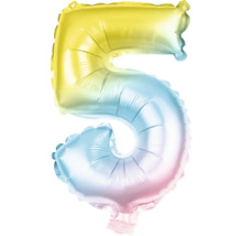 Folienballon in Form der Zahl 5