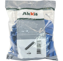 Akkit Keile für Nivelliersystem 100 Stück blau für Fliesenstärke 3-12 mm