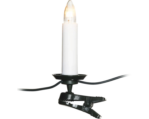 Elektrische Lichterkette mit Kerzen und Klemmen zur Weihnachtsdekoration