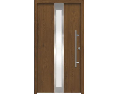 Splendoor Haustür ATHENE Aluminium 1000x2100 mm Golden Oak DIN Rechts (nach innen öffnend) inkl. Beschlagset und Profilzylinder mit 6 Schlüssel Splendoor Haustür ATHENE Aluminium 1000x2100 mm Golden Oak DIN Rechts (nach innen öffnend) inkl. Beschlagset und Profilzylinder mit 6 Schlüssel