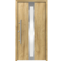 Haustür mit Glaseinsatz und Griff