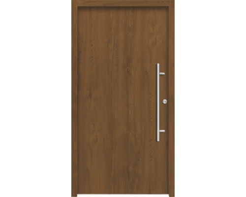 Splendoor Haustür APOLLON Aluminium 1100x2100 mm Golden Oak DIN Links (nach innen öffnend) inkl. Beschlagset und Profilzylinder mit 6 Schlüssel Splendoor Haustür APOLLON Aluminium 1100x2100 mm Golden Oak DIN Links (nach innen öffnend) inkl. Beschlagset und Profilzylinder mit 6 Schlüssel