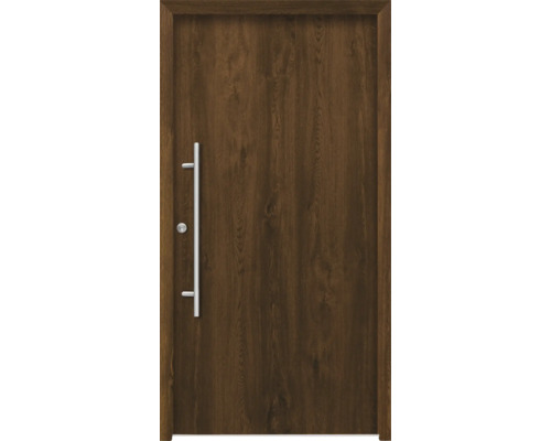 Splendoor Haustür APOLLON Aluminium 1000x2100 mm Nussbaum DIN Links (nach innen öffnend) inkl. Beschlagset und Profilzylinder mit 6 Schlüssel Splendoor Haustür APOLLON Aluminium 1000x2100 mm Nussbaum DIN Links (nach innen öffnend) inkl. Beschlagset und Profilzylinder mit 6 Schlüssel
