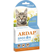 Zecken- und Flohschutz ARDAP Spot-On für Katzen bis 4 kg, 3 Tuben je 0,4 ml, bis zu 12 Wochen nachhaltiger Schutz