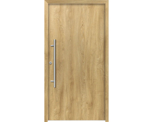 Splendoor Haustür APOLLON Aluminium 1000x2100 mm Eiche DIN Rechts (nach innen öffnend) RC 2 inkl. Beschlagset und Profilzylinder mit 3 Schlüssel Splendoor Haustür APOLLON Aluminium 1000x2100 mm Eiche DIN Rechts (nach innen öffnend) RC 2 inkl. Beschlagset und Profilzylinder mit 3 Schlüssel
