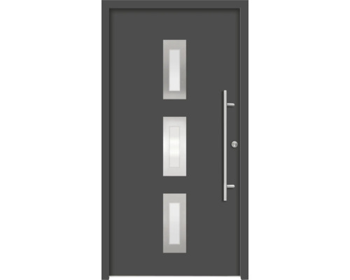 Splendoor Haustür ARTEMIS Aluminium 1100x2100 mm Anthrazitgrau DIN Rechts (nach innen öffnend) inkl. Beschlagset und Profilzylinder mit 6 Schlüssel Splendoor Haustür ARTEMIS Aluminium 1100x2100 mm Anthrazitgrau DIN Rechts (nach innen öffnend) inkl. Beschlagset und Profilzylinder mit 6 Schlüssel