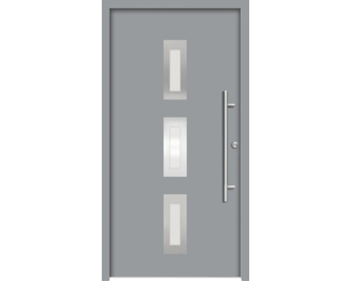 Splendoor Haustür ARTEMIS Aluminium 1000x2100 mm NCS S 6502-B (Grau) DIN Links (nach innen öffnend) inkl. Beschlagset und Profilzylinder mit 6 Schlüssel Splendoor Haustür ARTEMIS Aluminium 1000x2100 mm NCS S 6502-B (Grau) DIN Links (nach innen öffnend) inkl. Beschlagset und Profilzylinder mit 6 Schlüssel