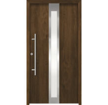 Haustür mit Glaseinsatz und Griff