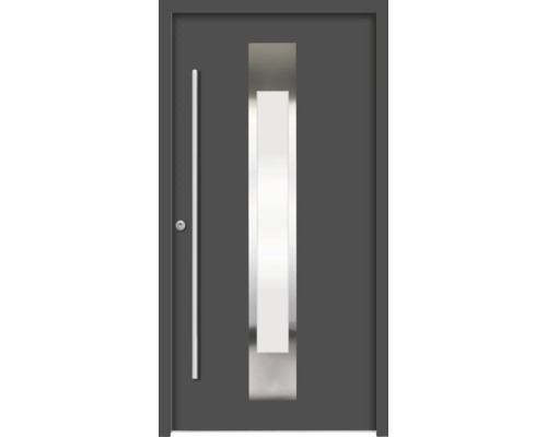 ARON Haustür B18 Aluminium 1100x2100 mm Anthrazitgrau DIN Links (nach innen öffnend) RC 2 inkl. Beschlagset und Profilzylinder mit 3 Schlüssel ARON Haustür B18 Aluminium 1100x2100 mm Anthrazitgrau DIN Links (nach innen öffnend) RC 2 inkl. Beschlagset und Profilzylinder mit 3 Schlüssel