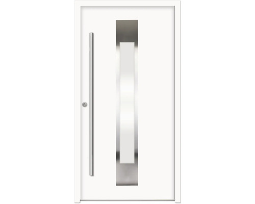 ARON Haustür B18 Aluminium 1000x2100 mm NCS S 0500-N Weiß DIN Links (nach innen öffnend) RC 2 inkl. Beschlagset und Profilzylinder mit 3 Schlüssel ARON Haustür B18 Aluminium 1000x2100 mm NCS S 0500-N Weiß DIN Links (nach innen öffnend) RC 2 inkl. Beschlagset und Profilzylinder mit 3 Schlüssel