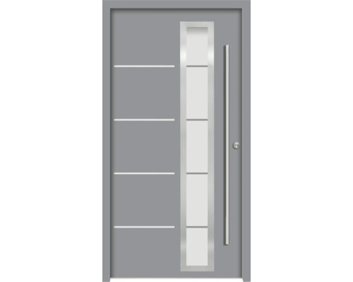 Splendoor Haustür DEMETER Aluminium 1100x2100 mm NCS S 6502-B (Grau) DIN Rechts (nach innen öffnend) inkl. Beschlagset und Profilzylinder mit 6 Schlüssel Splendoor Haustür DEMETER Aluminium 1100x2100 mm NCS S 6502-B (Grau) DIN Rechts (nach innen öffnend) inkl. Beschlagset und Profilzylinder mit 6 Schlüssel