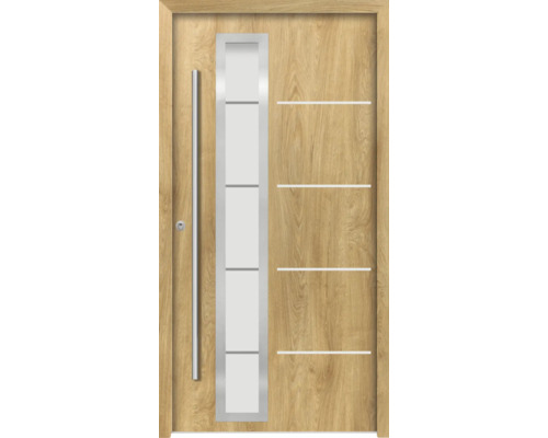 Splendoor Haustür DEMETER Aluminium 1000x2100 mm Eiche DIN Links (nach innen öffnend) RC 2 inkl. Beschlagset und Profilzylinder mit 3 Schlüssel Splendoor Haustür DEMETER Aluminium 1000x2100 mm Eiche DIN Links (nach innen öffnend) RC 2 inkl. Beschlagset und Profilzylinder mit 3 Schlüssel