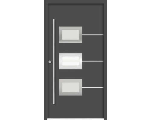 Splendoor Haustür HERA Aluminium 1000x2100 mm Anthrazitgrau DIN Rechts (nach innen öffnend) inkl. Beschlagset und Profilzylinder mit 6 Schlüssel Splendoor Haustür HERA Aluminium 1000x2100 mm Anthrazitgrau DIN Rechts (nach innen öffnend) inkl. Beschlagset und Profilzylinder mit 6 Schlüssel