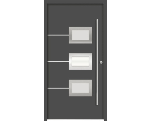 Splendoor Haustür HERA Aluminium 1000x2100 mm Anthrazitgrau DIN Links (nach innen öffnend) inkl. Beschlagset und Profilzylinder mit 6 Schlüssel Splendoor Haustür HERA Aluminium 1000x2100 mm Anthrazitgrau DIN Links (nach innen öffnend) inkl. Beschlagset und Profilzylinder mit 6 Schlüssel