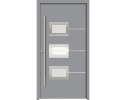 Splendoor Haustür HERA Aluminium 1000x2100 mm NCS S 6502-B (Grau) DIN Rechts (nach innen öffnend) inkl. Beschlagset und Profilzylinder mit 6 Schlüssel Splendoor Haustür HERA Aluminium 1000x2100 mm NCS S 6502-B (Grau) DIN Rechts (nach innen öffnend) inkl. Beschlagset und Profilzylinder mit 6 Schlüssel