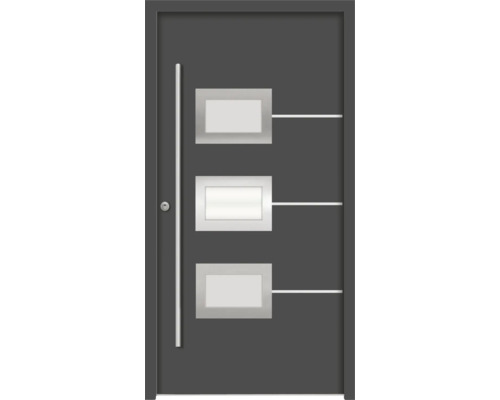 Splendoor Haustür HERA Aluminium 1000x2100 mm Anthrazitgrau DIN Links (nach innen öffnend) RC 2 inkl. Beschlagset und Profilzylinder mit 3 Schlüssel Splendoor Haustür HERA Aluminium 1000x2100 mm Anthrazitgrau DIN Links (nach innen öffnend) RC 2 inkl. Beschlagset und Profilzylinder mit 3 Schlüssel