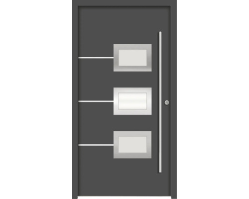 Splendoor Haustür HERA Aluminium 1000x2100 mm Anthrazitgrau DIN Rechts (nach innen öffnend) RC 2 inkl. Beschlagset und Profilzylinder mit 3 Schlüssel Splendoor Haustür HERA Aluminium 1000x2100 mm Anthrazitgrau DIN Rechts (nach innen öffnend) RC 2 inkl. Beschlagset und Profilzylinder mit 3 Schlüssel