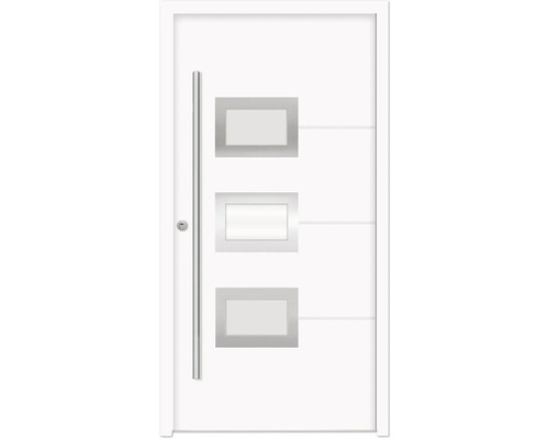 Splendoor Haustür HERA Aluminium 1100x2100 mm NCS S 0500-N Weiß DIN Links (nach innen öffnend) RC 2 inkl. Beschlagset und Profilzylinder mit 3 Schlüssel Splendoor Haustür HERA Aluminium 1100x2100 mm NCS S 0500-N Weiß DIN Links (nach innen öffnend) RC 2 inkl. Beschlagset und Profilzylinder mit 3 Schlüssel