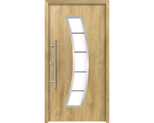 Splendoor Haustür HERMES Aluminium 1100x2100 mm Eiche DIN Rechts (nach innen öffnend) inkl. Beschlagset und Profilzylinder mit 6 Schlüssel Splendoor Haustür HERMES Aluminium 1100x2100 mm Eiche DIN Rechts (nach innen öffnend) inkl. Beschlagset und Profilzylinder mit 6 Schlüssel