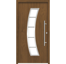 Haustür mit Glaseinsatz und Stangengriff